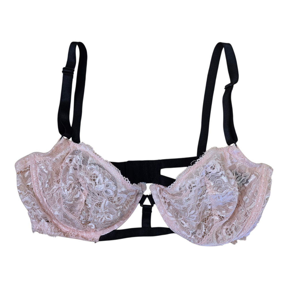 Coquette Pink Smart and Sexy Lace Bra Size 34D
